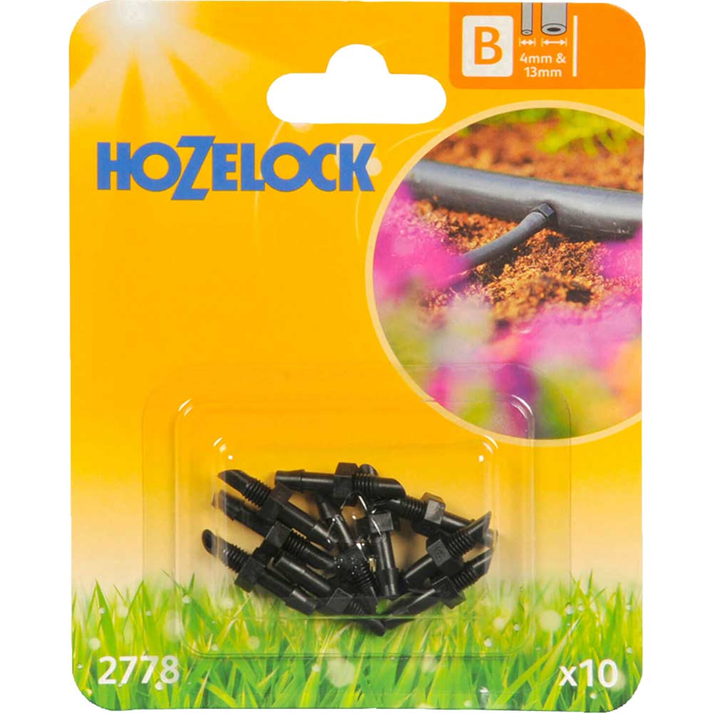 Image of Hozelock Straight Connector Pack of 10 for 4mm Auto Watering System