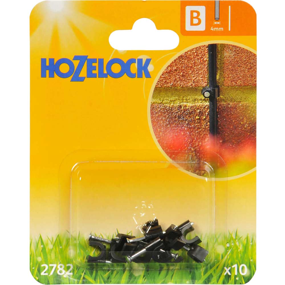 Image of Hozelock Wall Clip Pack of 10 for 4mm Auto Watering System