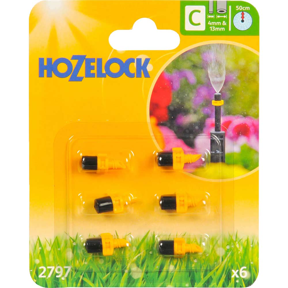 Hozelock Mister Microjet Pack of 6 for 4mm Auto Watering System
