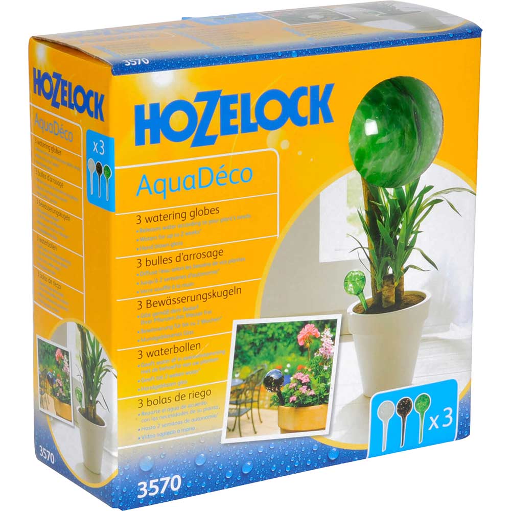 Image of Hozelock Aquadeco Plant Watering Globes Pack of 3