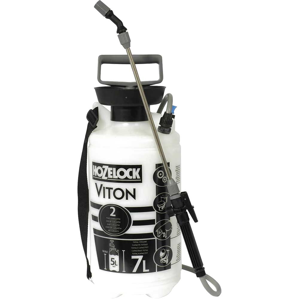 Hozelock Viton Chemical Liquid Pressure Sprayer 7 Litres Holds 5 Litres