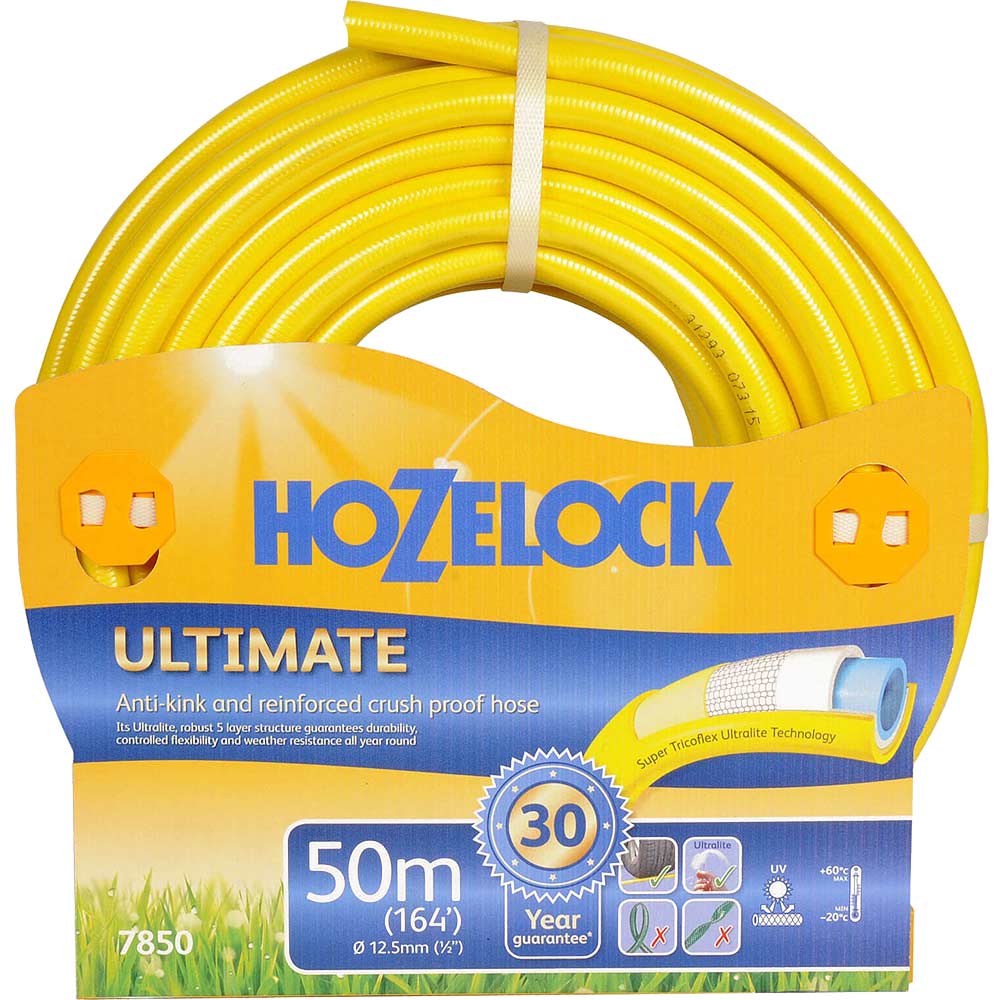 Hozelock 50 Metre Ultimate Anti-Kink & Anti-Twist Hose Pipe 12.5mm (1/2&quot)