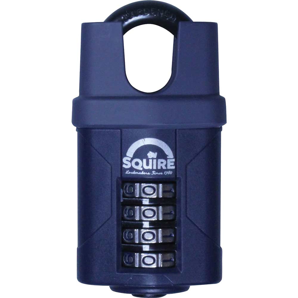 Image of Henry Squire 38mm Push Button Closed Shackle Combination Padlock
