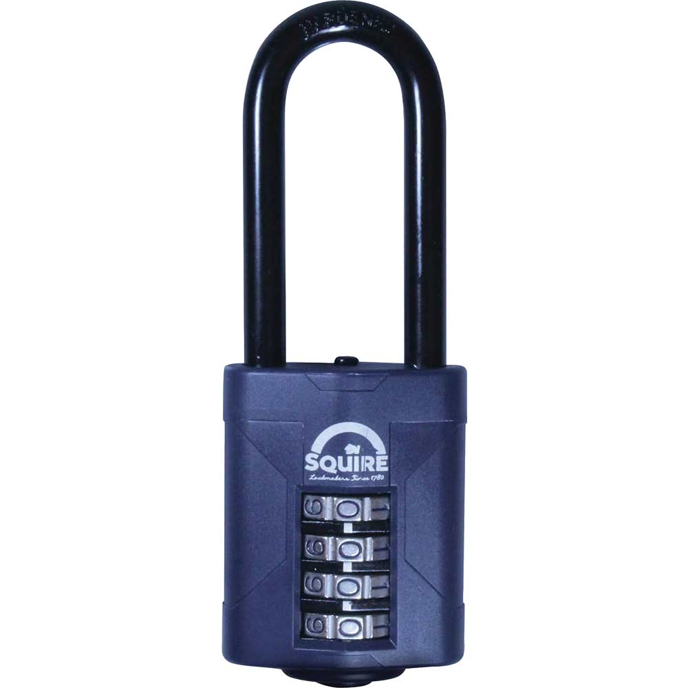 Henry Squire 50mm x 63.5mm Extra Long Shackle Combination Padlock