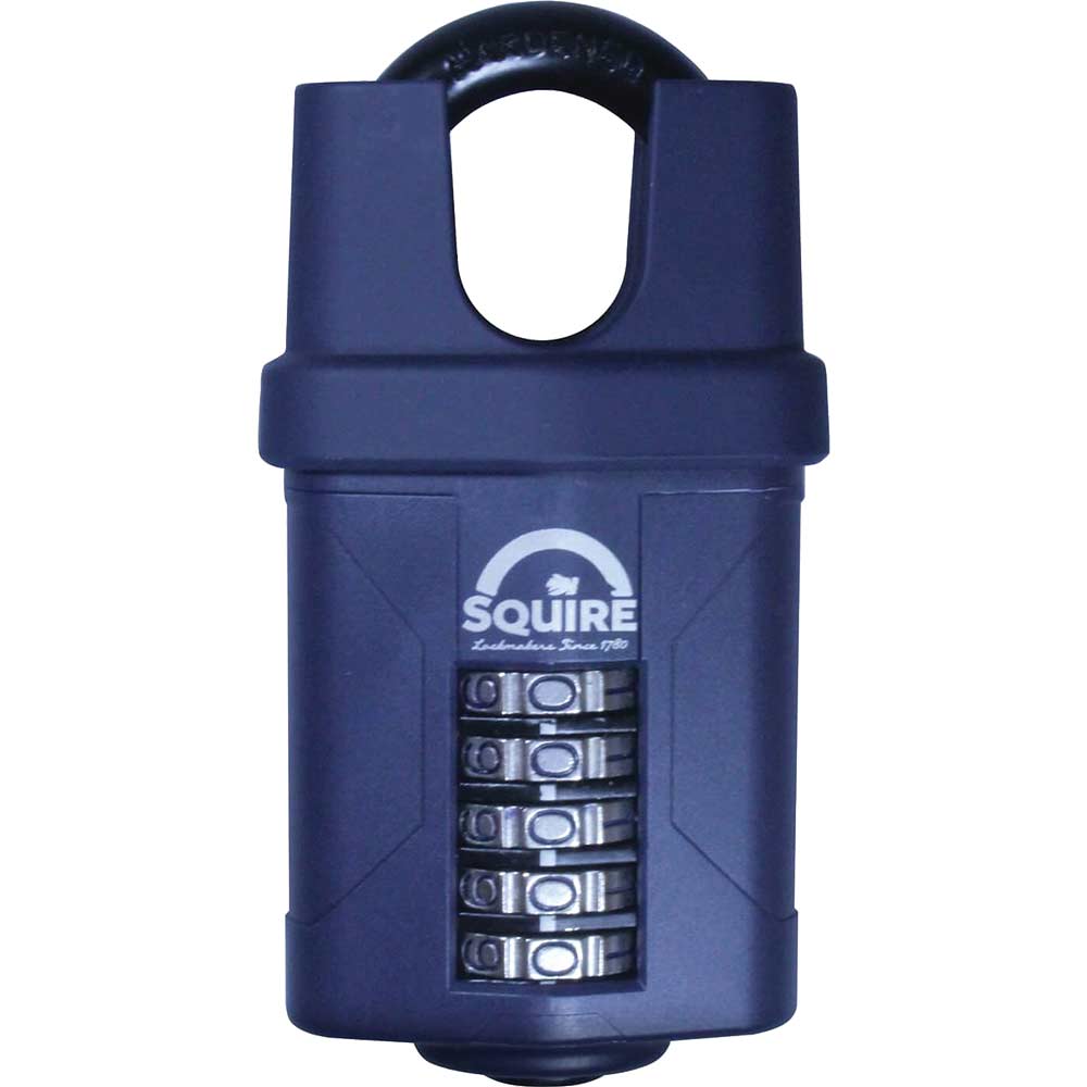 Image of Henry Squire 60mm Push Button Closed Shackle Combination Padlock