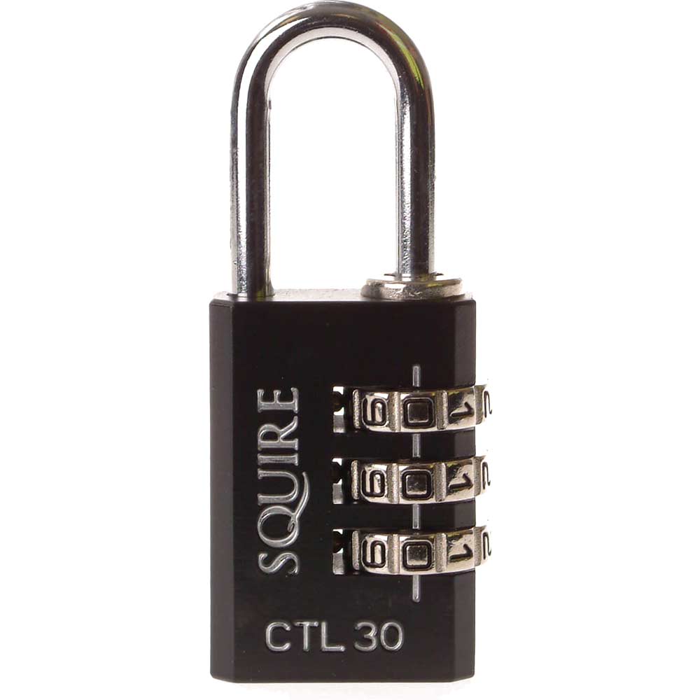 Image of Henry Squire Combination Padlock Black 30mm