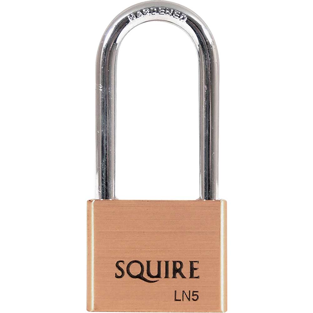 Squire 50mm Lion Series Brass Padlock with Long Shackle