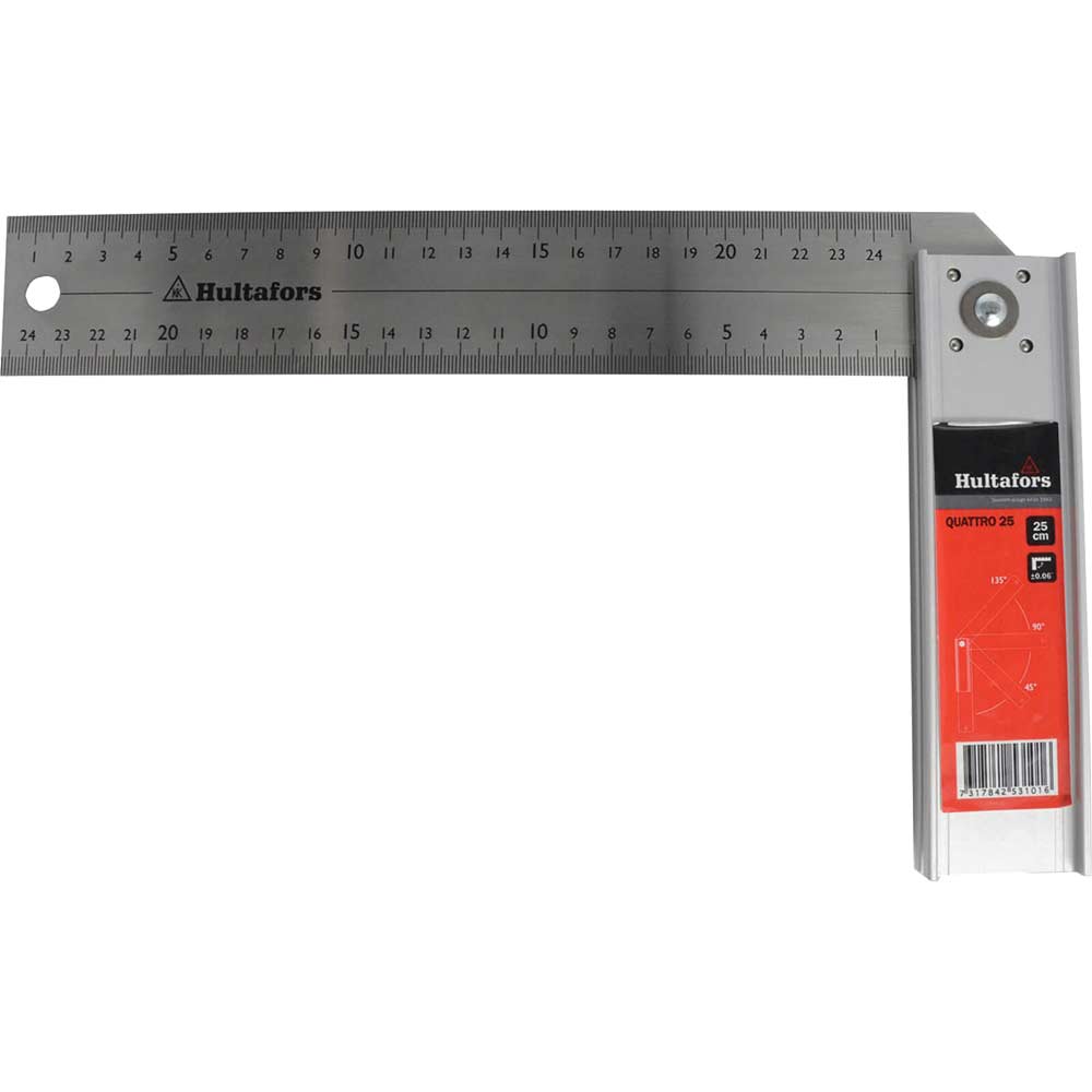 Hultafors Quattro Adjustable Try Square 250mm