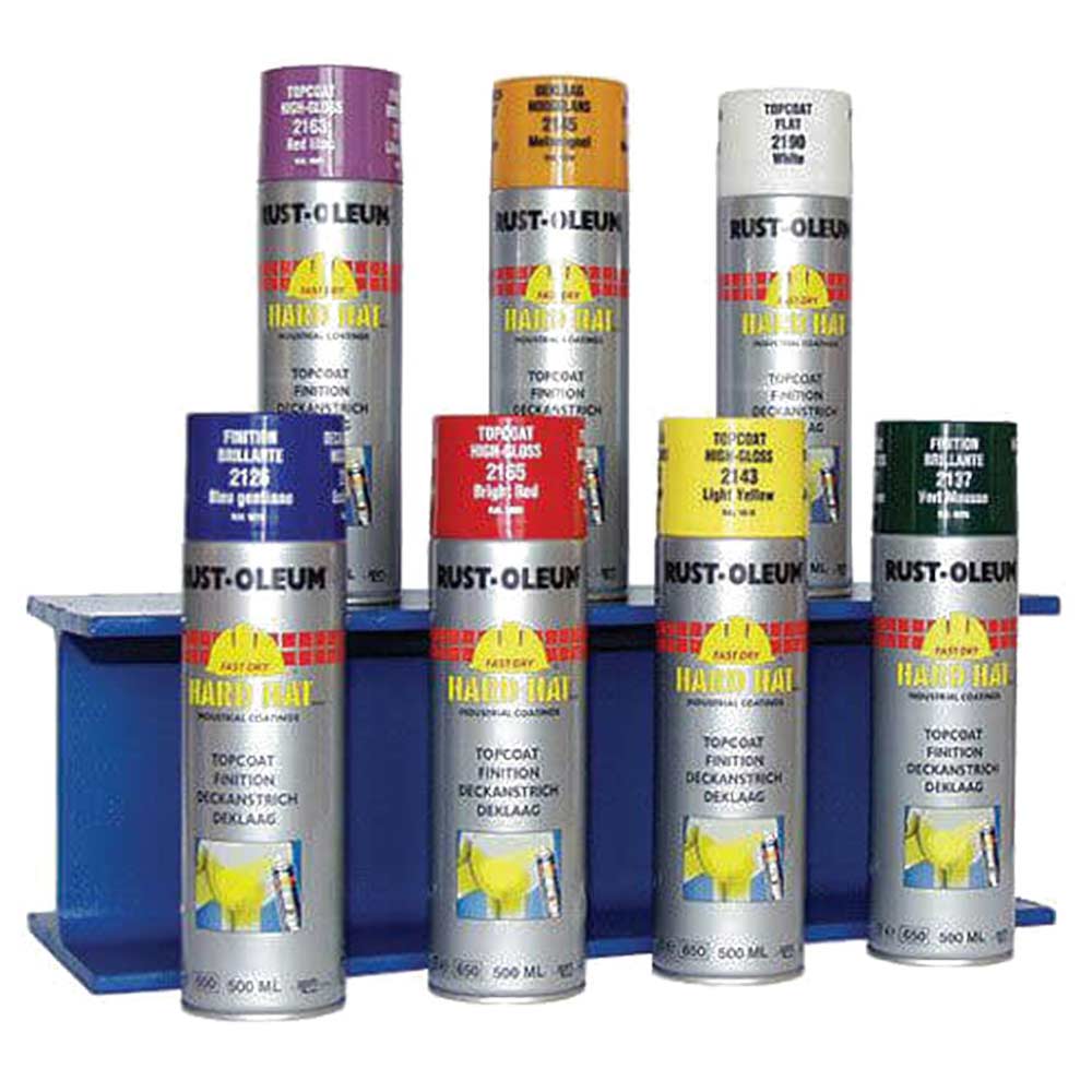 Rust Oleum 2114 Hard Hat White Aluminium Aerosol Metal Spray Paint 500ml