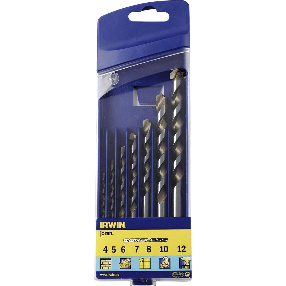 Irwin Multi Purpose 7 Piece Drill Bit Set 4 - 12mm