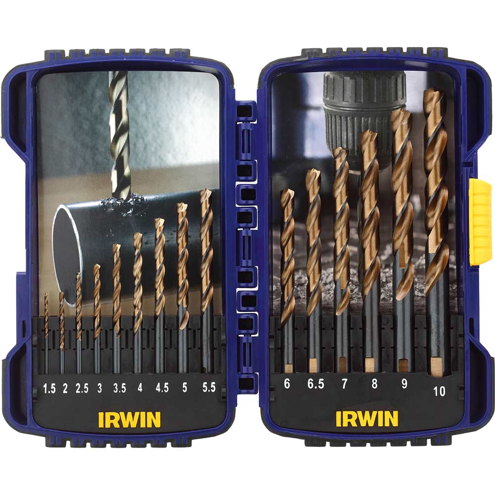 Image of Irwin Pro Turbomax 15 Piece HSS Drill Bit Set 1.5 - 10mm