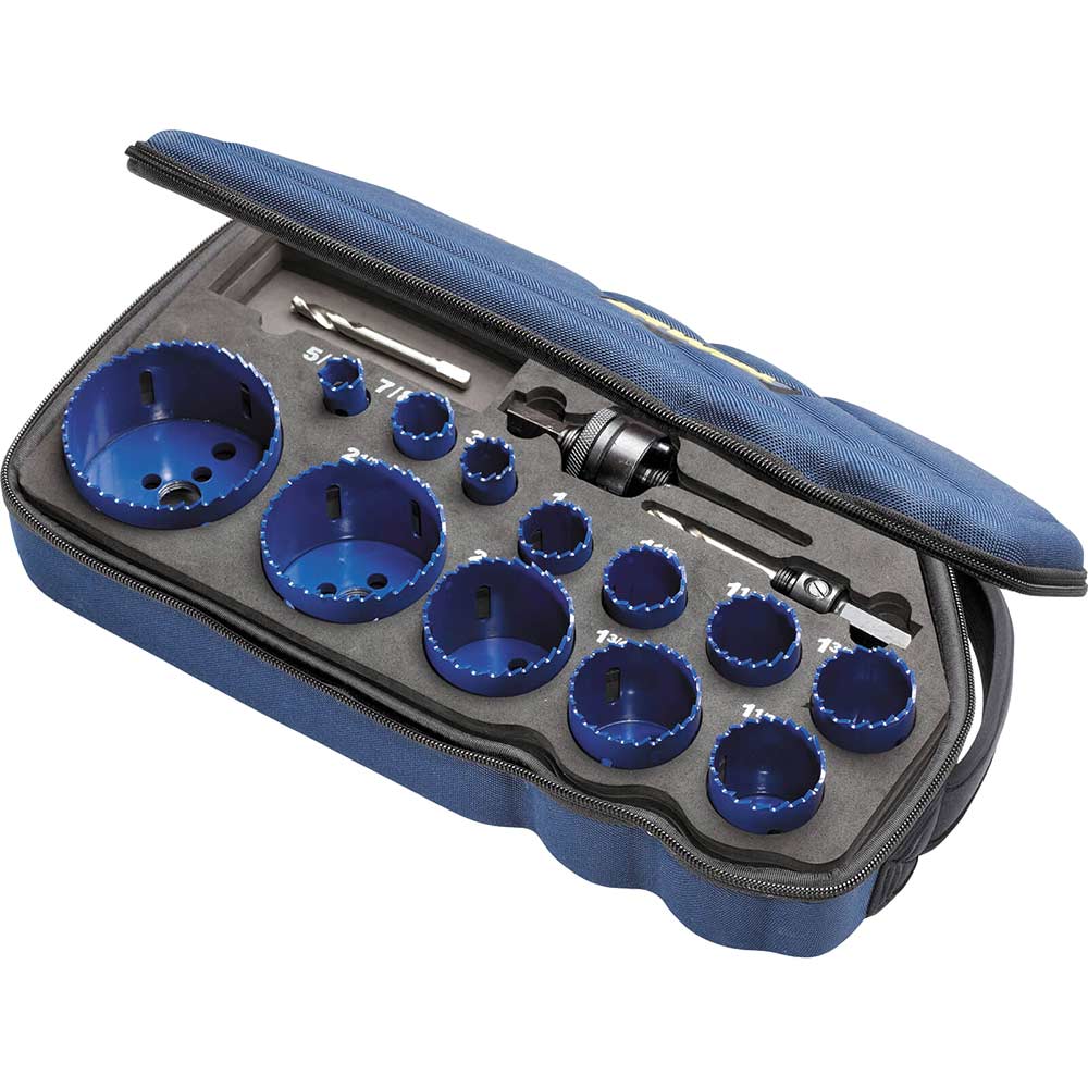 Irwin 15 Piece Bi Metal Hole Saw Kit