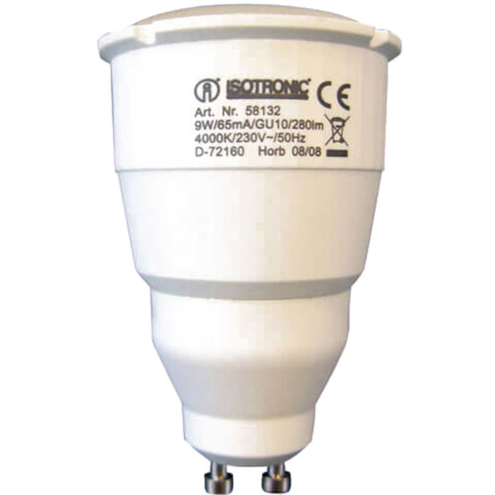 Image of Isotronic GU10 Max Compact Energy Saving Lamp 9w