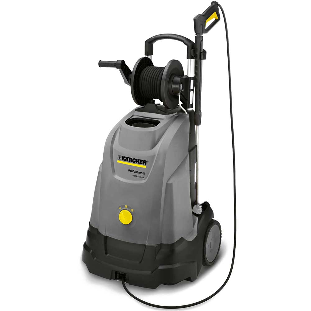 Karcher HDS 5/11 UX Commercial Hot Water Pressure Washer with Hose Reel 110 Bar 2200w 240v