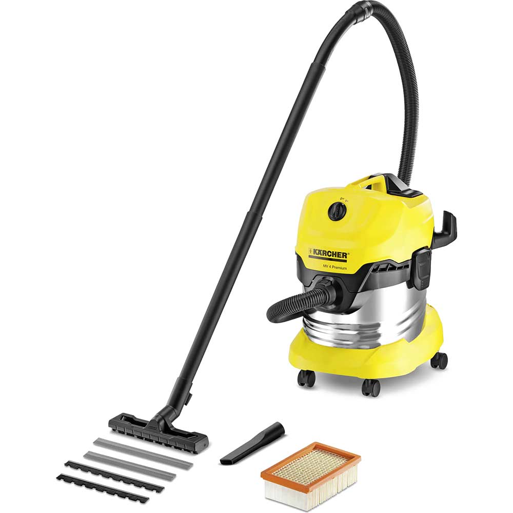 Karcher MV 4 Premium Wet & Dry Vacuum Cleaner with 20 Litre Tank 1600w 240v