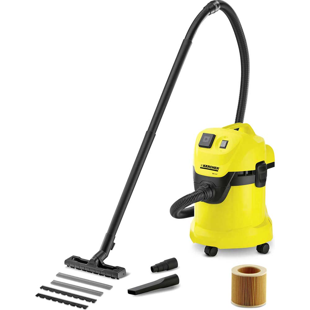 Image of Karcher MV 3 P Wet & Dry Vacuum Cleaner with 17 Litre Tank 1400w 240v