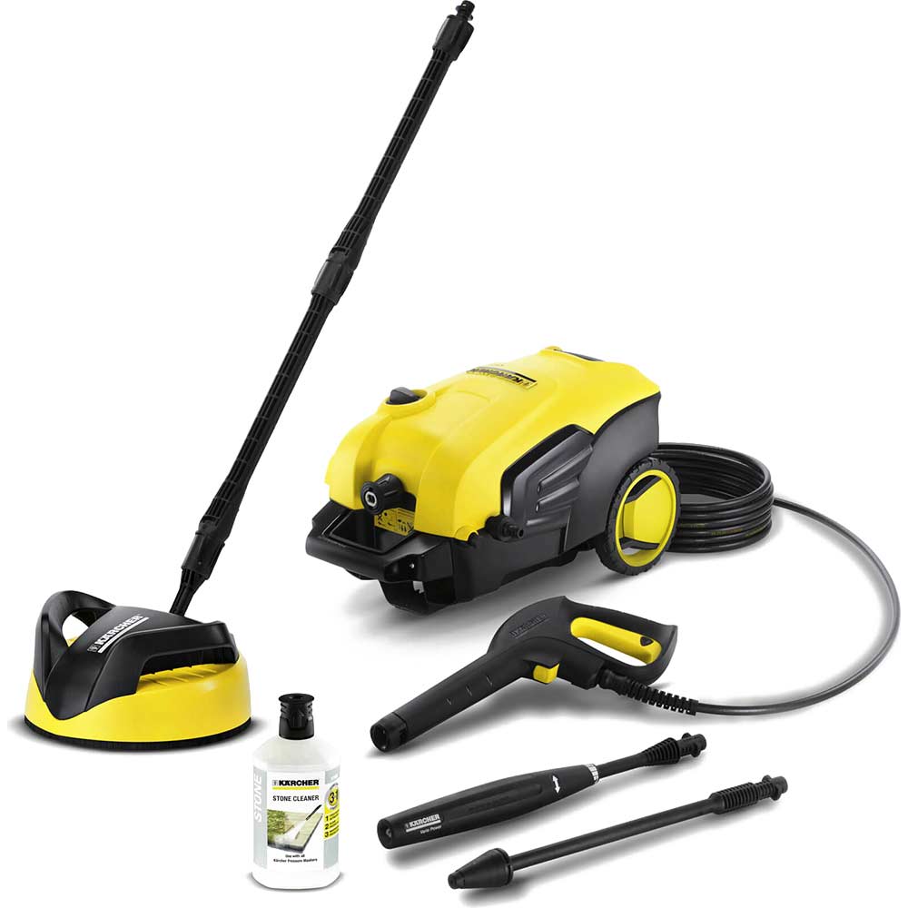 Image of Karcher K5 Compact Home Water Cooled Pressure Washer with Patio Cleaner 145 Bar 2100w 240v