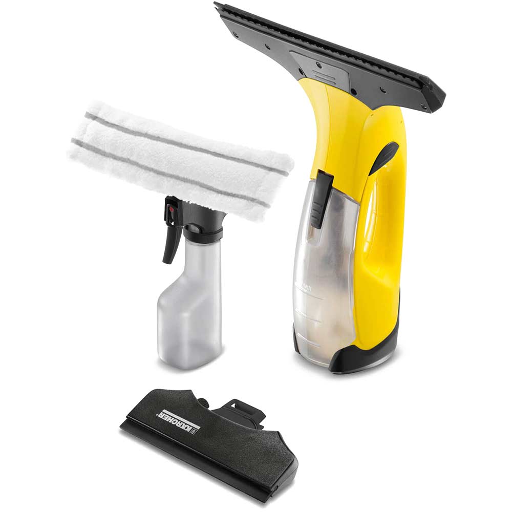 Image of Karcher WV 2 PREMIUM Cordless Window Vac with Spray Bottle, Pad & Small Nozzle