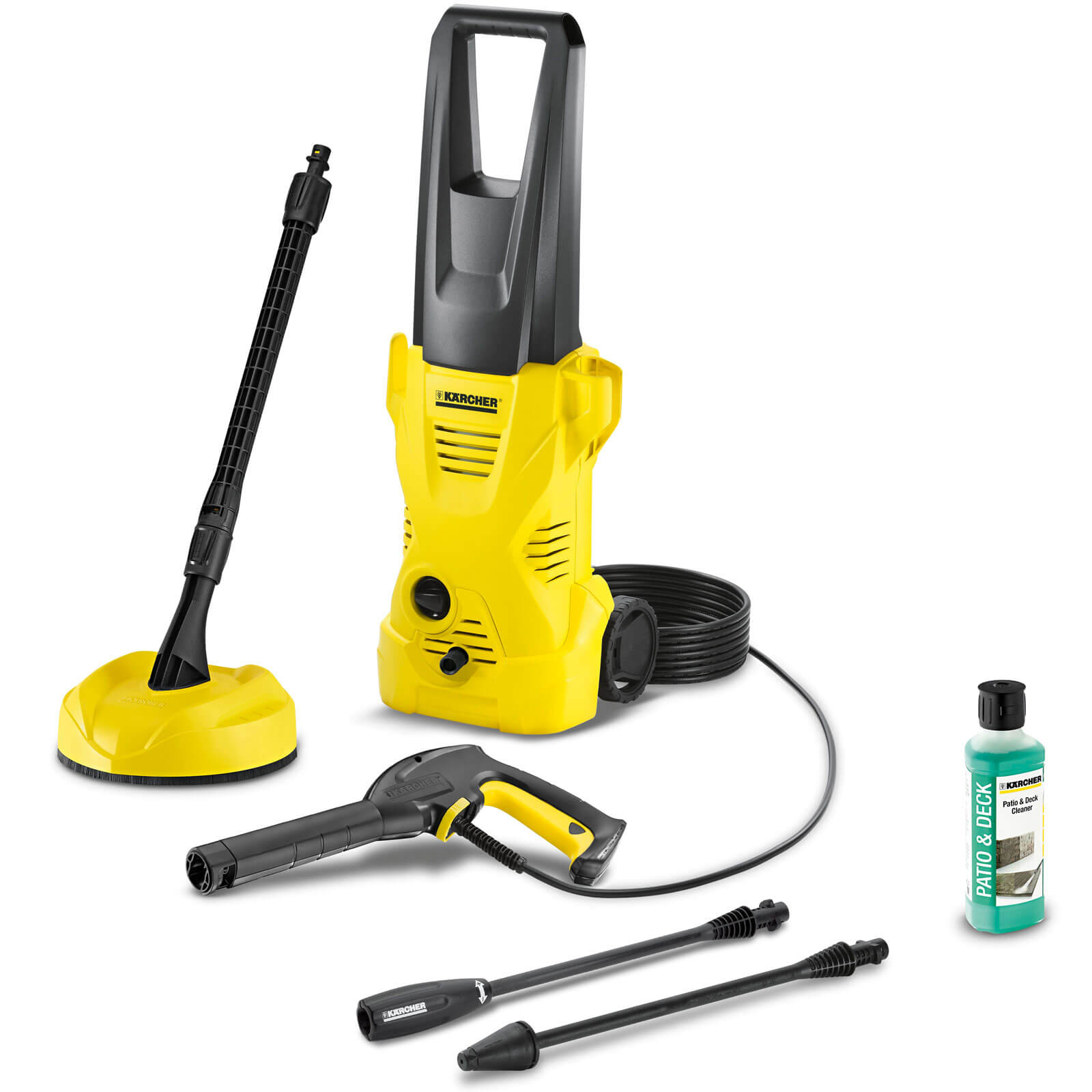 Karcher K2 Home Pressure Washer with Patio Cleaner 110 Bar 1400w 240v