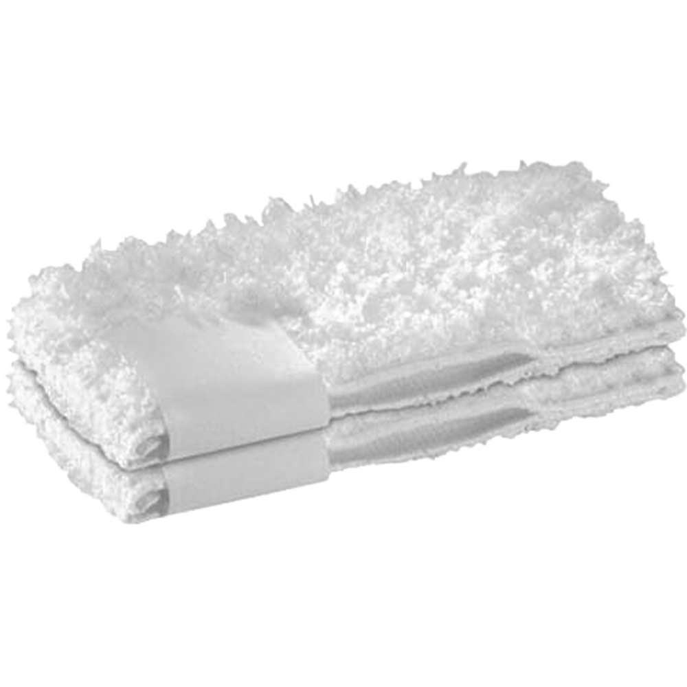Image of Karcher Pack of 2 Soft Hand Tool Microfibre Covers for SC & DE 4002 Steam Cleaners