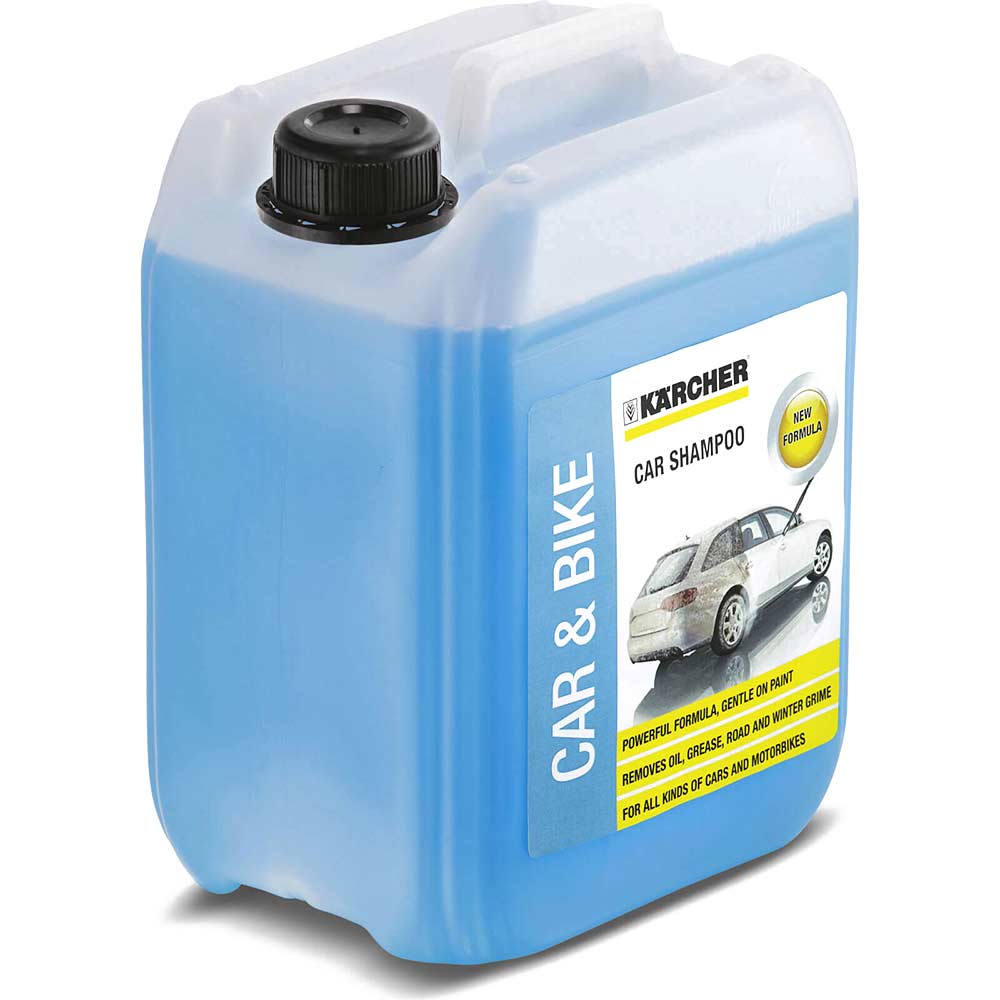 Image of Karcher Mild Alkaline Foam Car Shampoo Plug n Clean Detergent 5 Litre for Pressure Washers