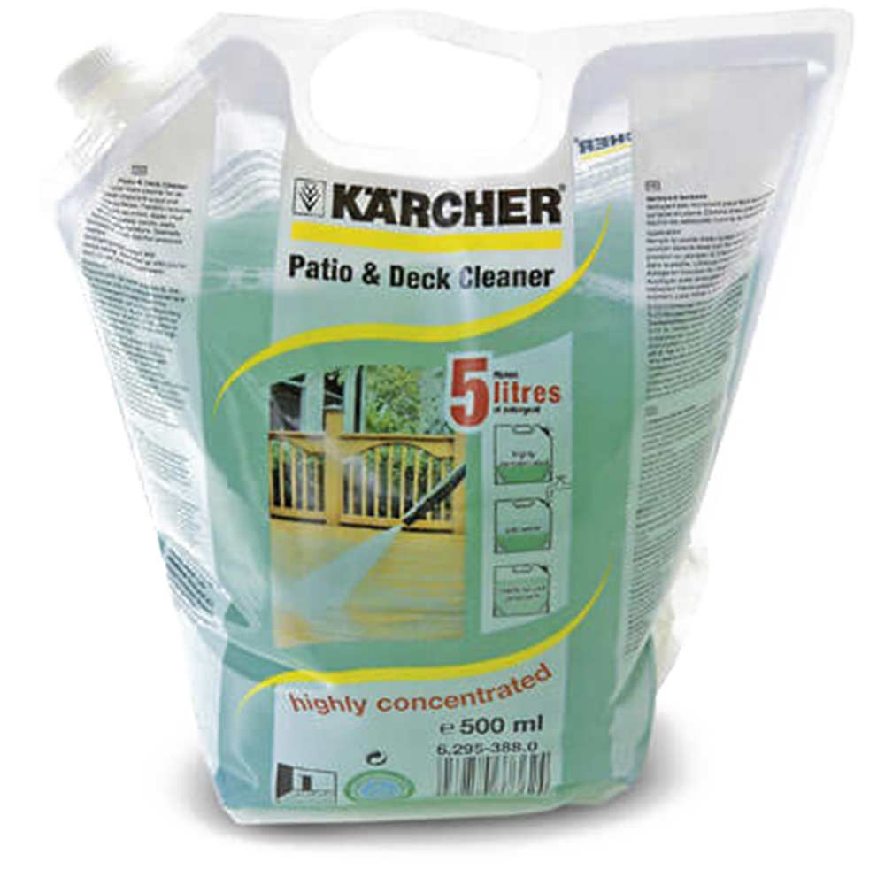 Image of Karcher Concentrate Patio & Deck Detergent Cleaner Pouch Makes 5 Litres for Pressure Washers