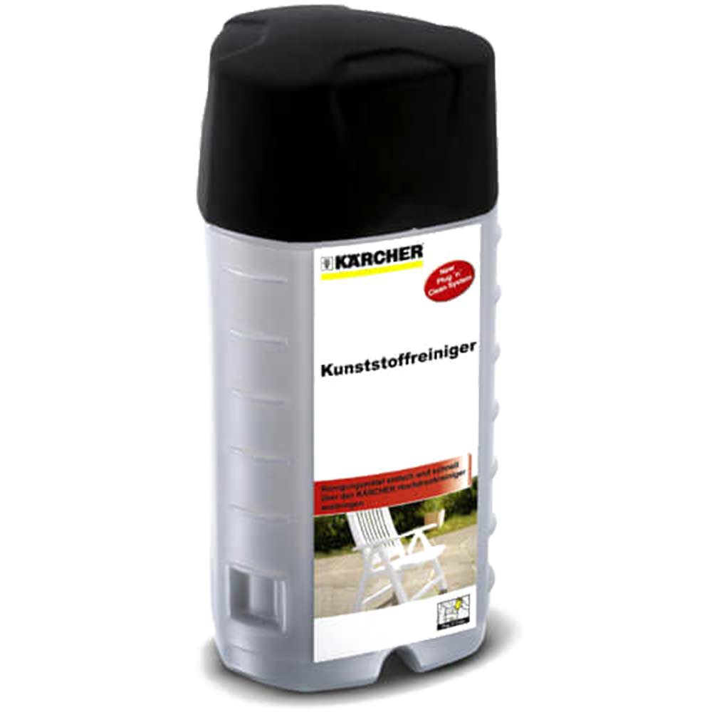 Image of Karcher Multi Purpose Plastics Plug n Clean Detergent 1 Litre for Pressure Washers