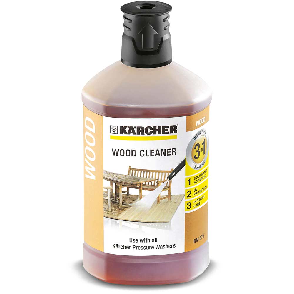 Image of Karcher Multi Purpose Decking & Wood Plug n Clean Detergent 1 Litre for Pressure Washers