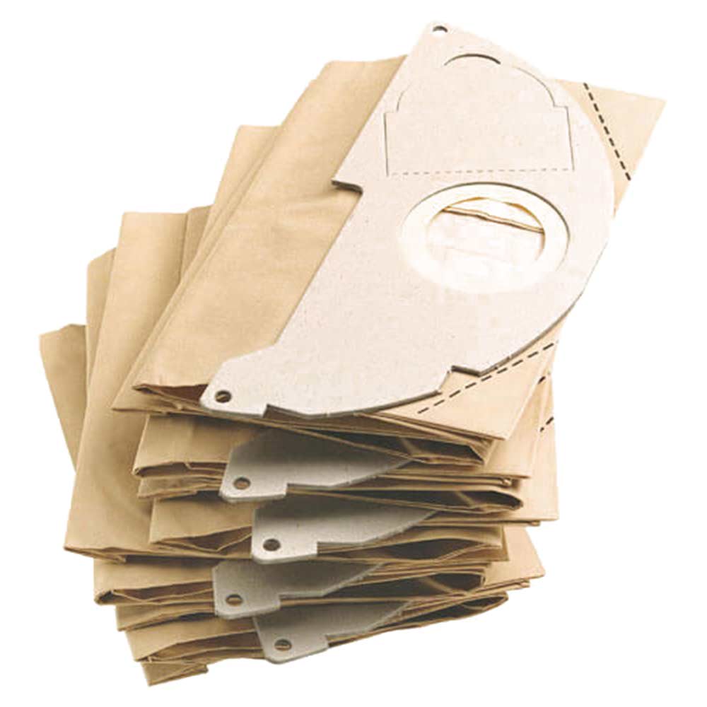 Image of Karcher Pack of 5 Paper Filter Dust Bags for A2004, MV 2 & WD2.200 Vacuum Cleaners