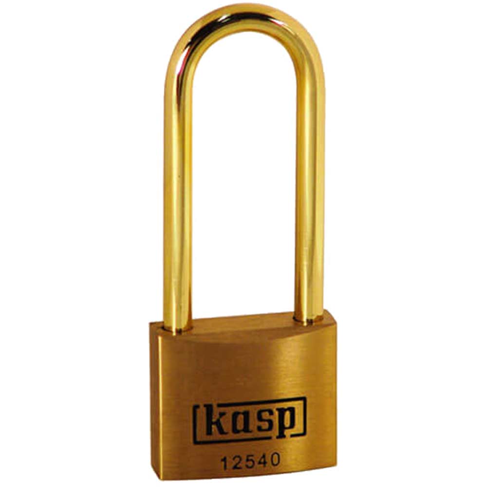 Kasp 40mm 125 Series Premium Brass Padlock With 63mm Long Shackle