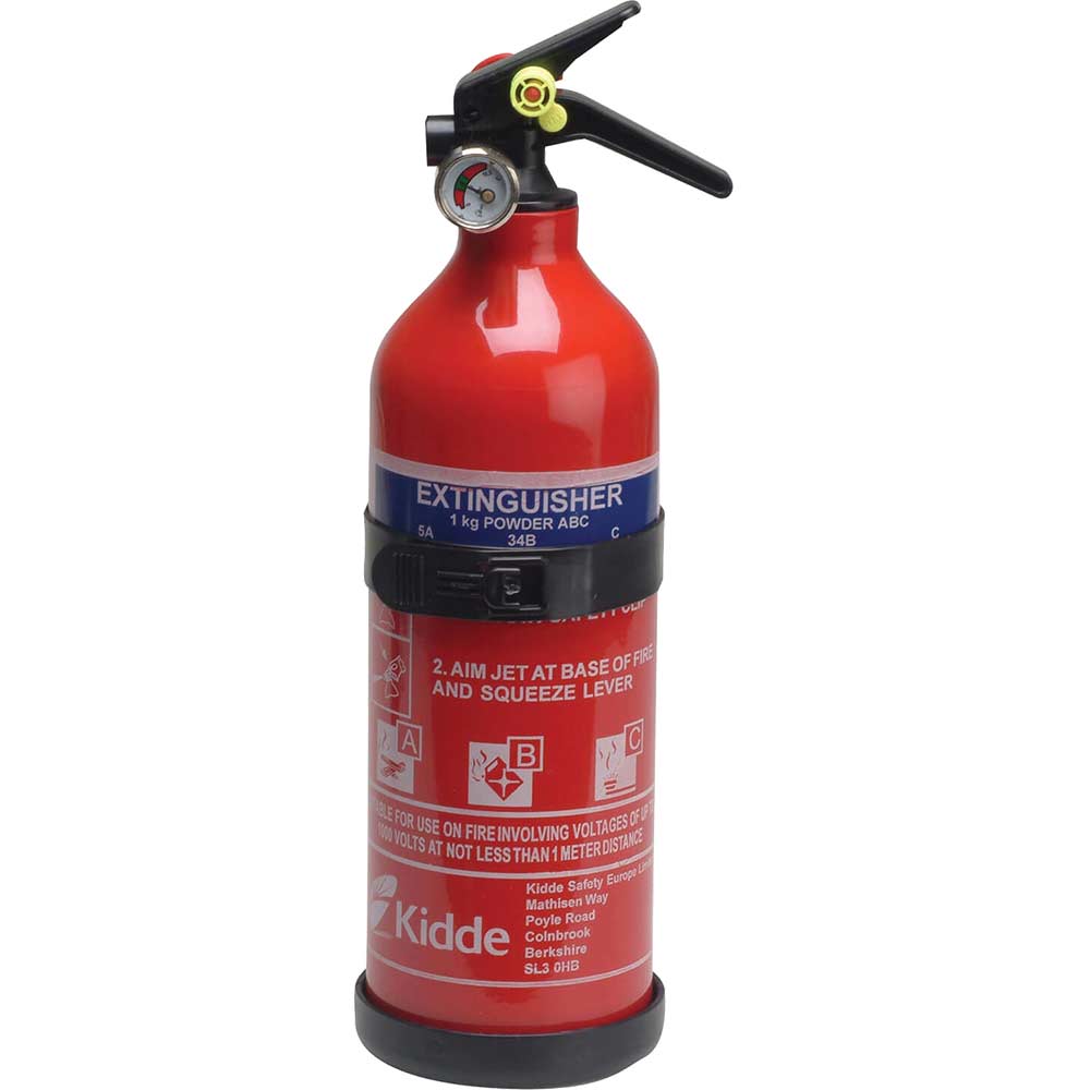 Image of Kidde Multi Purpose 1.0kg ABC Fire Extinguisher
