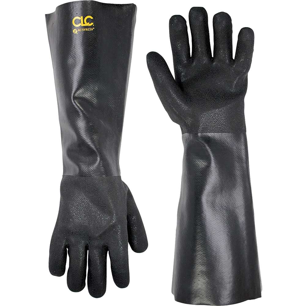 Kunys PVC Gauntlet Cuff Gloves 18"
