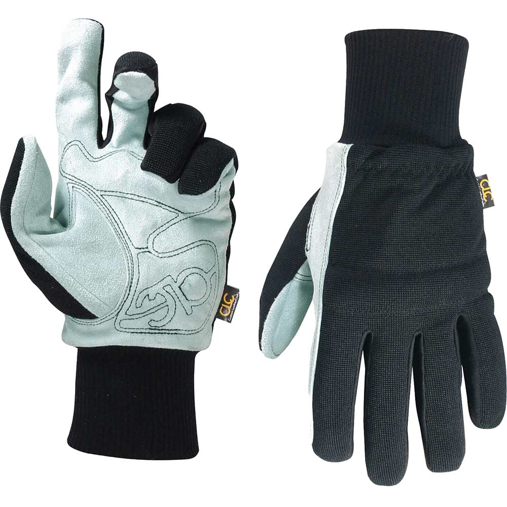 Kunys Suede Palm Knit Wrist Glove Medium