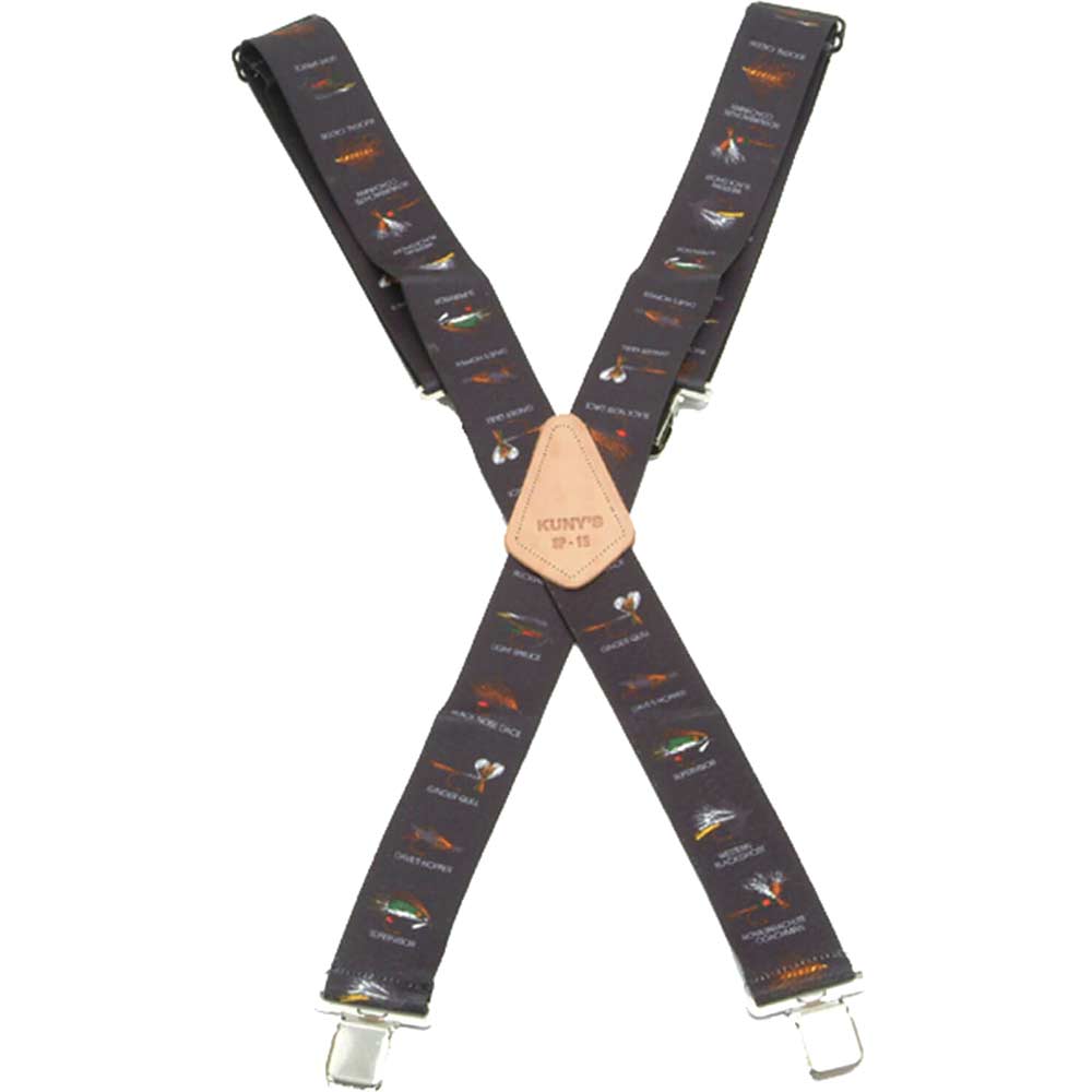 Kunys Black Fly Braces 2" Wide