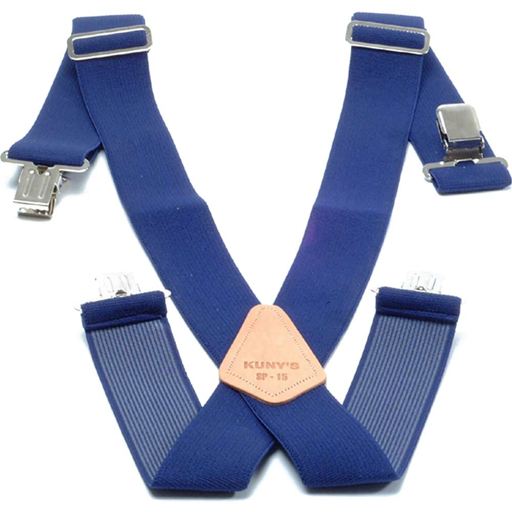 Kunys Navy Braces 2" Wide