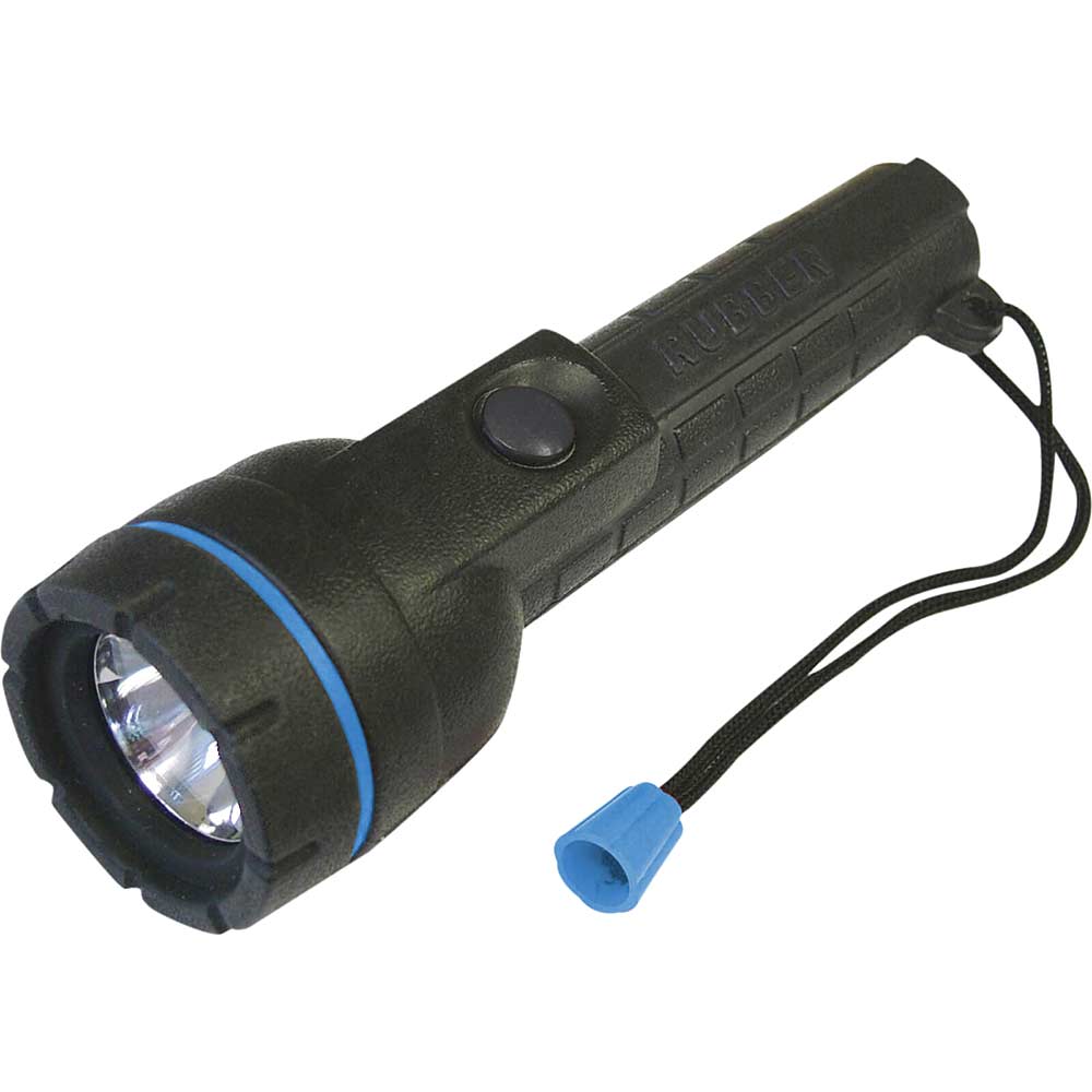 Image of Lighthouse Rubber Torch Size 2 x AA Batteries