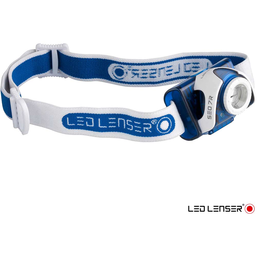 LED Lenser SEO7R Rechargeable Focusing Head Torch Blue 220 Lumens