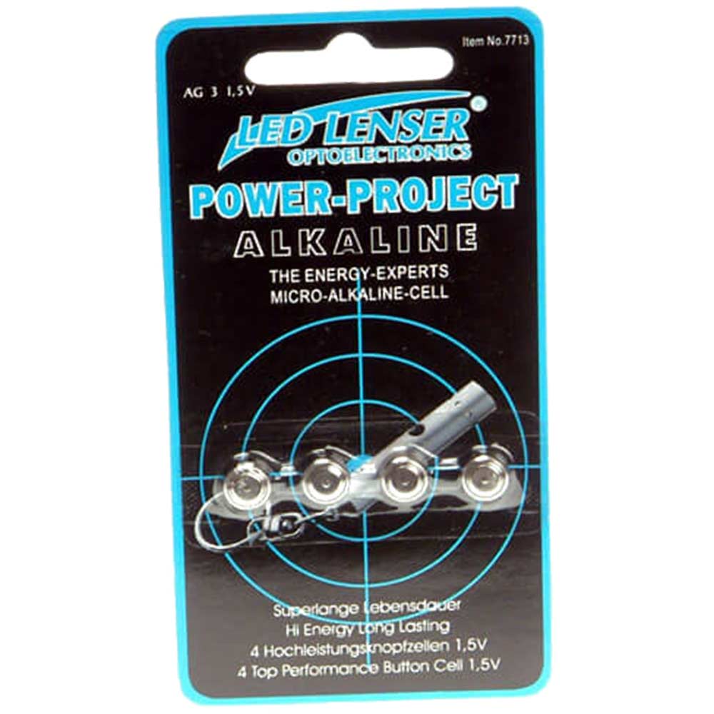Image of LED Lenser Replacement Alkaline Battery AG3 1.5v Pack of 4 for V9, K1 & K1L Torches