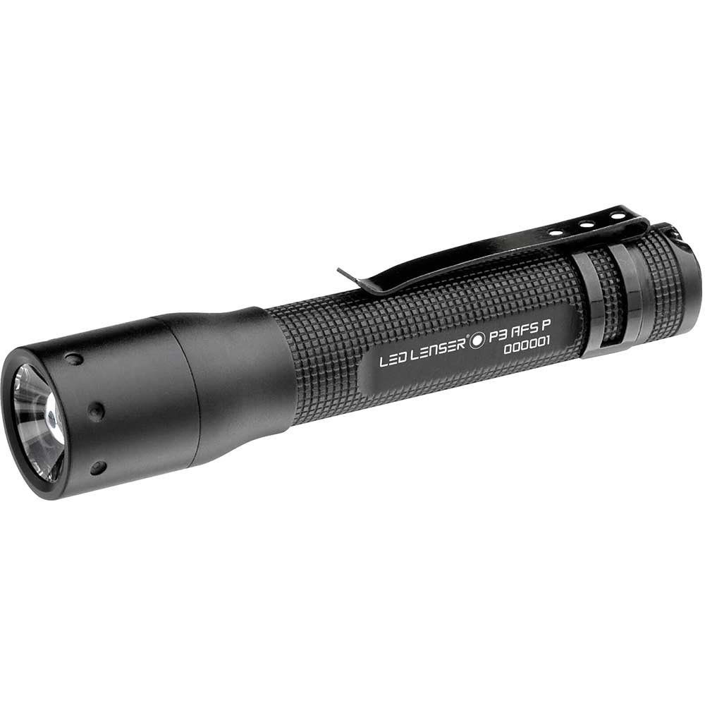 Image of LED Lenser P3 Advanced Focus System Torch Black in Gift Box 25 Lumens Size 1 x AAA Battery