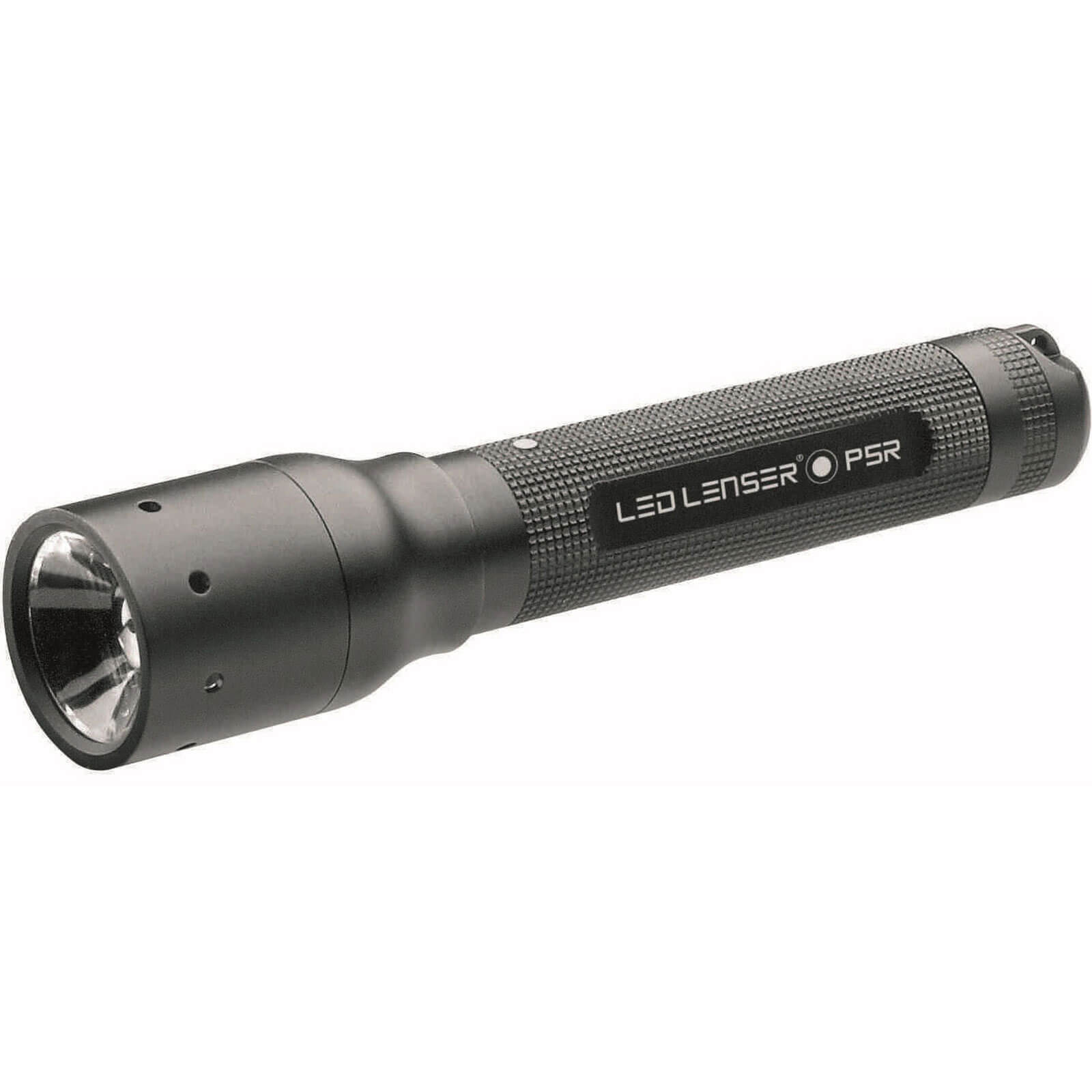 LED Lenser P5R Professional Rechargeable Focusing Torch Black in Case 210 Lumens Plus FREE Car Charg