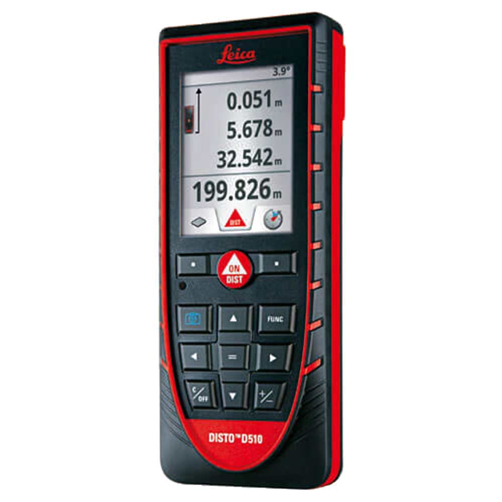 Image of Leica Disto D510 Laser Distance Measurer 200 Metre Range Metric & Imperial