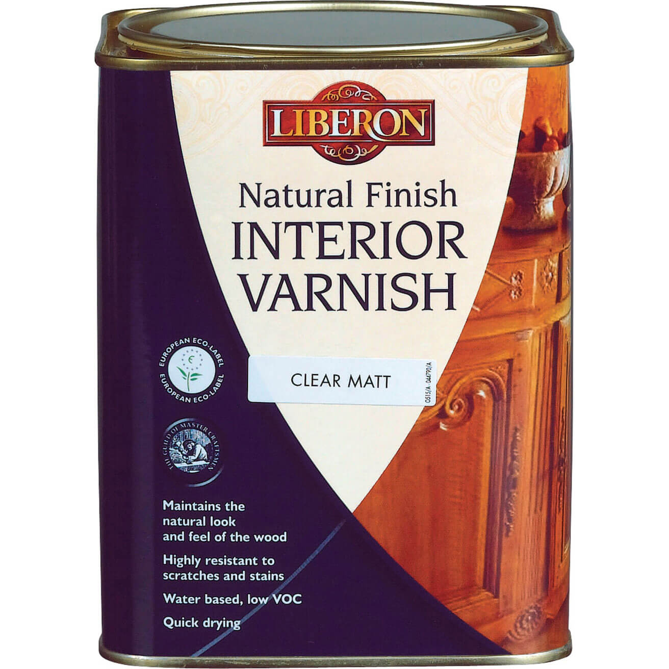 Liberon Natural Finish Internal Varnish Clear Satin 1 Litre