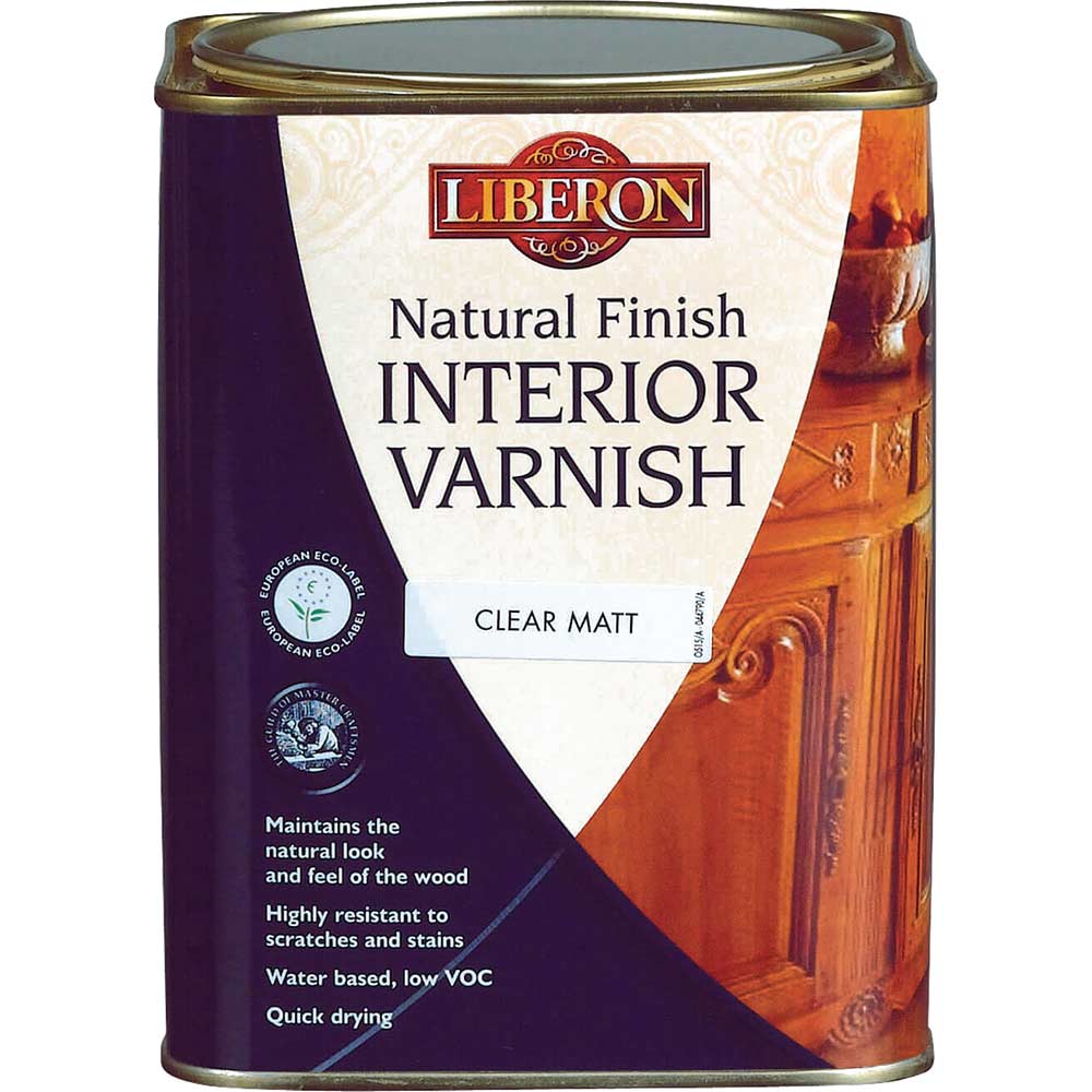 Liberon Natural Finish Internal Varnish Clear Satin 1 Litre