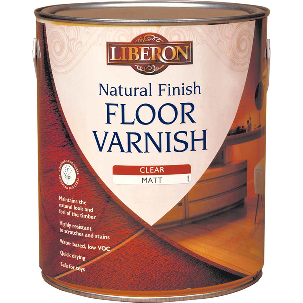 Liberon Natural Finish Floor Varnish Clear Matt 2.5 Litre