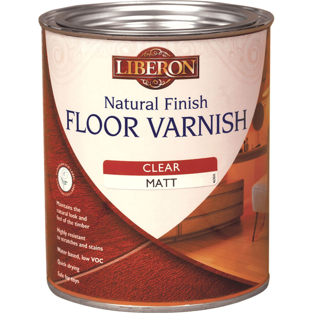 Liberon Natural Finish Floor Varnish Wax Effect 2.5 Litre