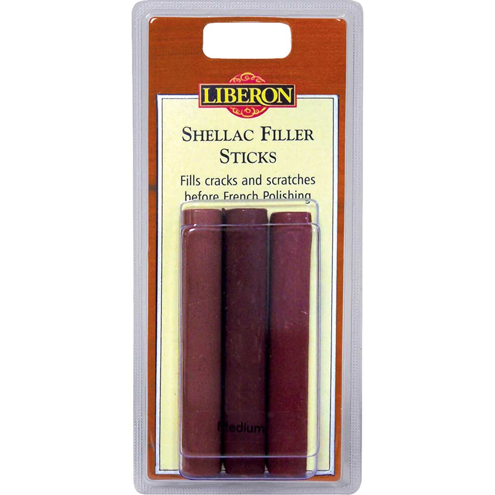 Liberon Shellac Fill Stick Medium Pack of 3