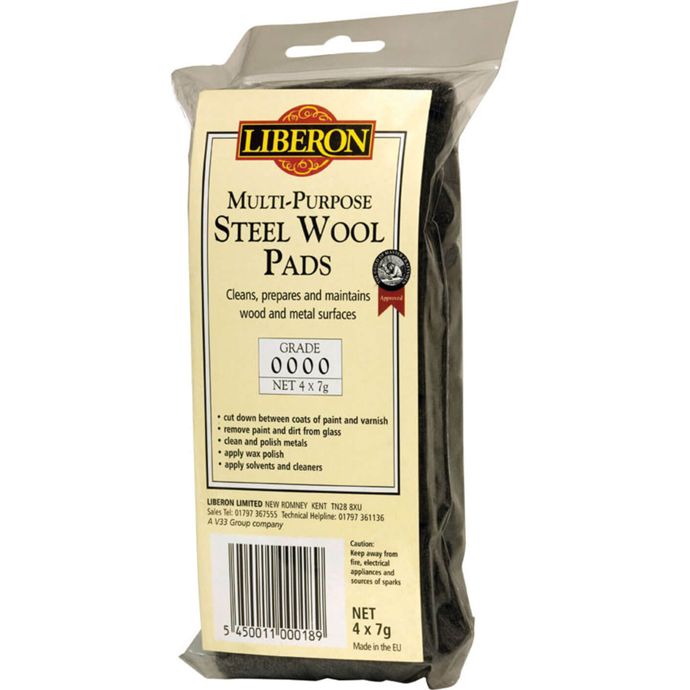 Liberon Steel Wire Wool 0000 4x7g