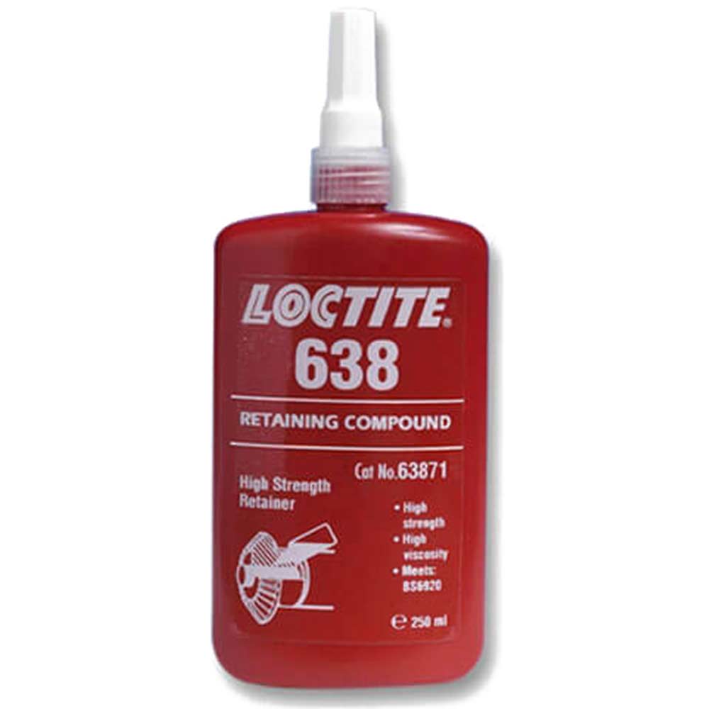 Image of Loctite 638 High Strength Fast Cure General Purpose Retainer 250ml