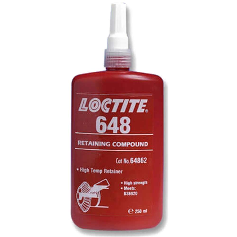 Image of Loctite 648 High Strength High Temperature Fast Cure Retainer 250ml