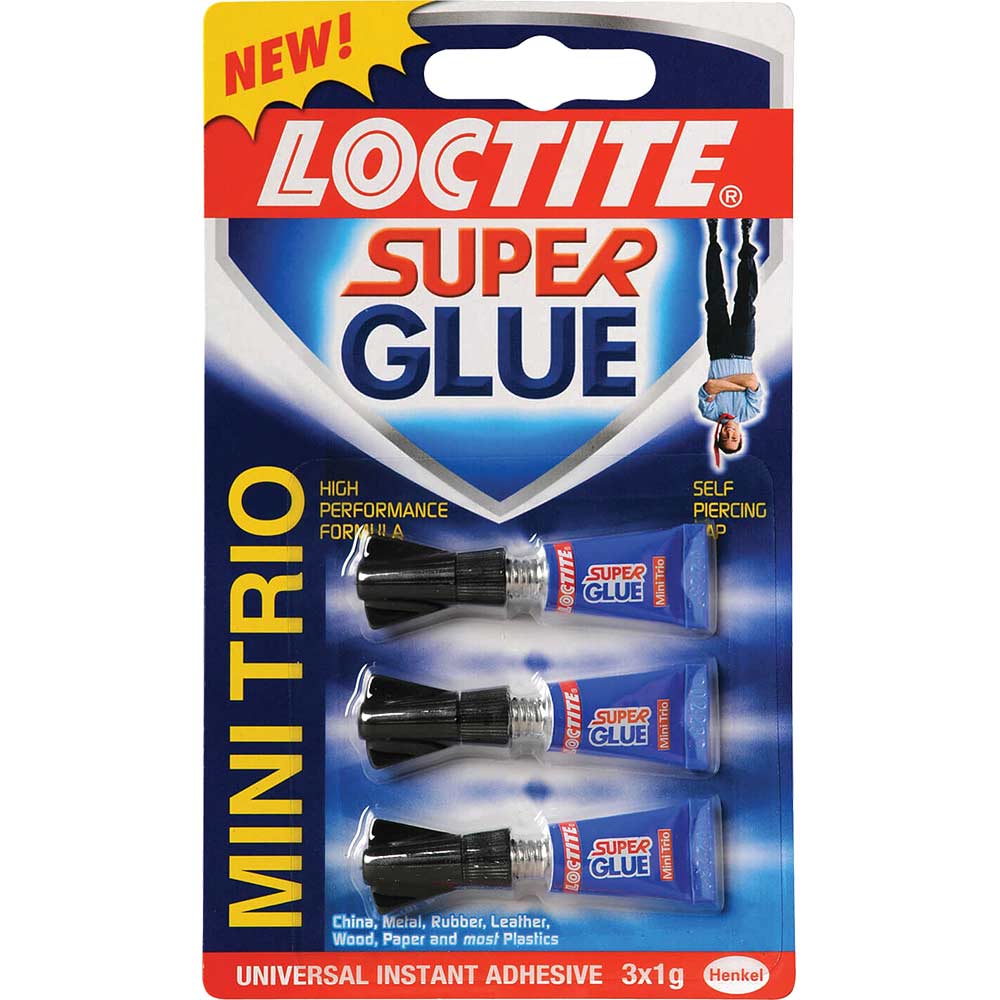 Loctite Super Glue Mini Trio 3 x 1g Tube